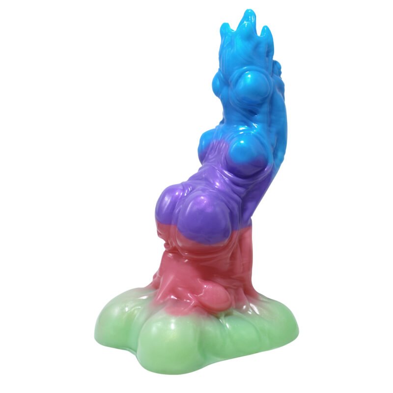 CLIMAGOHI "Heart Mate" Sculptural Silicone Massager with Suction Base - XL Size ZY-SC11061