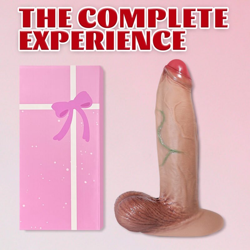 10 Inch Realistic Silicone Dildo, Huge Thick Dual Density Dildo, Safe Material Adult Sex Toy with Strong Suction Cup , Stimulation Vaginal G-Spot and Anal, for Men Women Couples, Flesh - Image 5